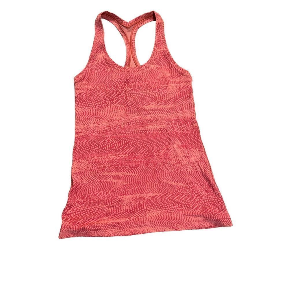 Lululemon racerback coral orange athletic tank